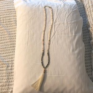 Stella and Dot Beaded Tassel Necklace